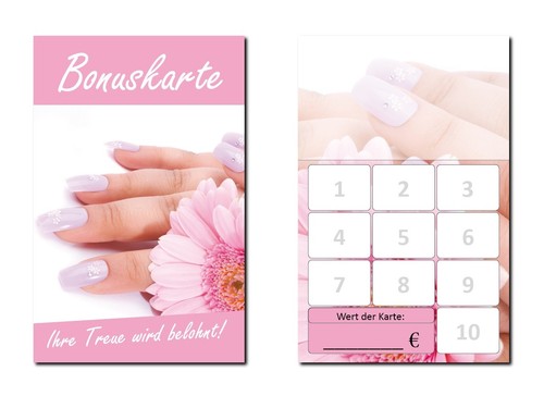 100 stück bonuskarten - stück,