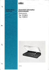 Service Manual-Anleitung für Braun PS 550 S/P 550 SX 