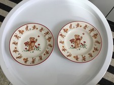 2 x Mason's Porzellan Teller  Teddy Bears 1984 Ironstone England