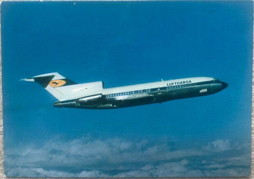 Flugzeug postkarte lufthansa - flugzeug,
