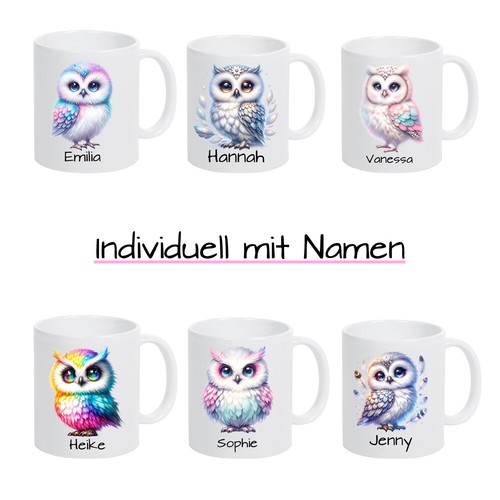 Tasse eule personalisiert mit - tasse,