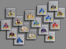 LEGO® Figuren Torso Oberkörper Ritter Forest Burgfrauen Blauröcke Wikinger