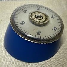 Minuten Kurzzeitwecker Eieruhr DDR VEB Feinwerktechnik Dresden Blau