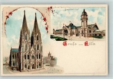 13040721 - 5000 Koeln Stadt Gruss aus - Bahnhof, Dom, Verlag Miesler Nr. 444 AK