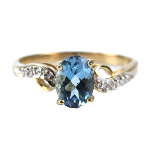 Wunderschöner ring aus 375er - ring,
