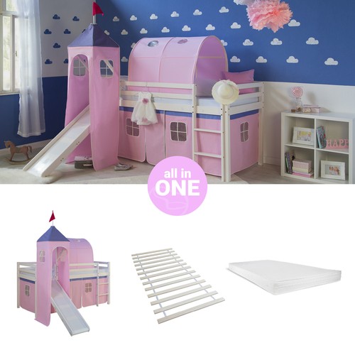 Hochbett 90x200 kinderbett - kinderbett, mit