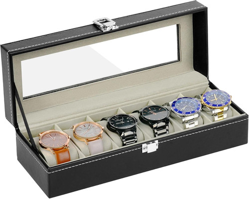 Uhrenbox mit fächern - 6,