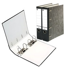 3x Doppelordner DIN A4 Soennecken 3306 Bankordner 2 x A5 Quer 75mm Wolkenmarmor