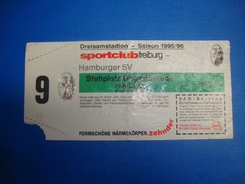 Ticket freiburg hsv - 95/96,