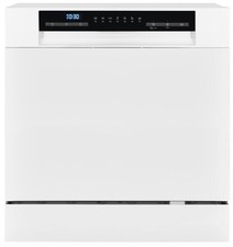 Exquisit GSP508-030D Tischgeschirrspüler, 55cm breit, 8 Maßgedecke, 7 Programme,