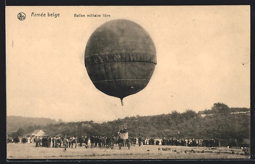 Ansichtskarte fessel ballon - ansichtskarte, fessel-ballon