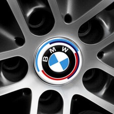 4st. BMW Nabendeckel/Nabenkappen 50 Jahre BMW M 68mm Nabenabdeckung Felgendeckel