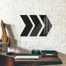 Acryldeko Richtungspfeil (3er Set) WANDDEKO Ornamente Dekoelemente Acrylglas