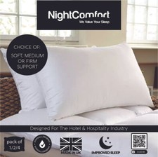 NightComfort Hotel Qualitätskissen Poly Baumwolle - Multipack weich mittelfest 