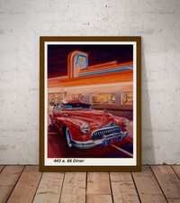 Poster Plakat Vintage Auto