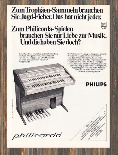 Philips philicorda reklame - philips,
