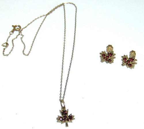 Granatschmuck set anhänger - granatschmuck,