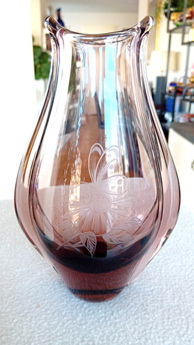 Schwere glas vase böhmen by - vase,