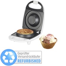 Rosenstein & Söhne Waffeleisen für 1 Eiswaffel-Schälchen, Versandrückläufer