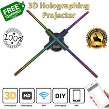 Pro 3D Hologram Projector Wifi 60cm 720 LEDs Display Holographic Advertising Fan