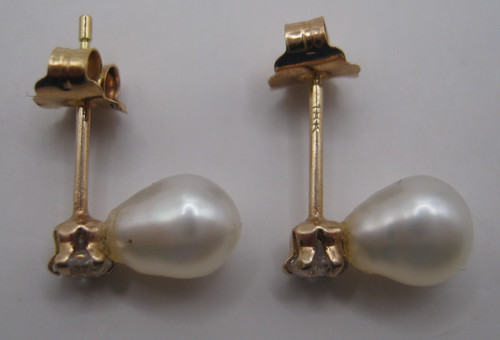 18k gold ohrringe - –, tropfen