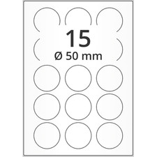 Laseretiketten, weiß, matt