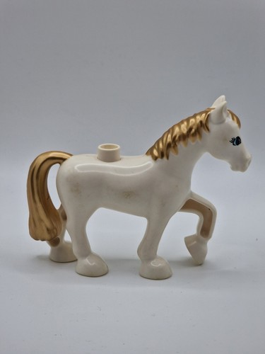 Lego duplo figur pferd weiß - figur,