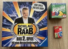 Ravensburger = Schlag Den Raab: Das 2. Spiel + Ligretto Grün + Uno Pocket !