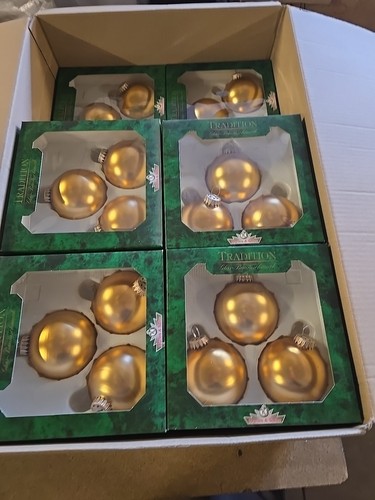 Weihnachtskugeln gold 10 - weihnachtskugeln,
