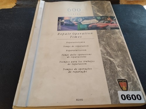 600 rover werkstatthandbuch - 600,