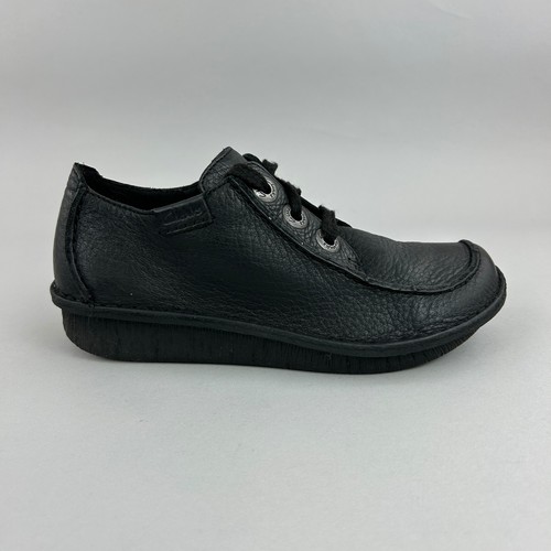 Clarks damen uk4 schwarz - clarks, leder