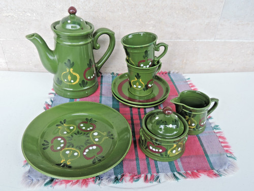 Keramik kaffeeset kanne - 1,