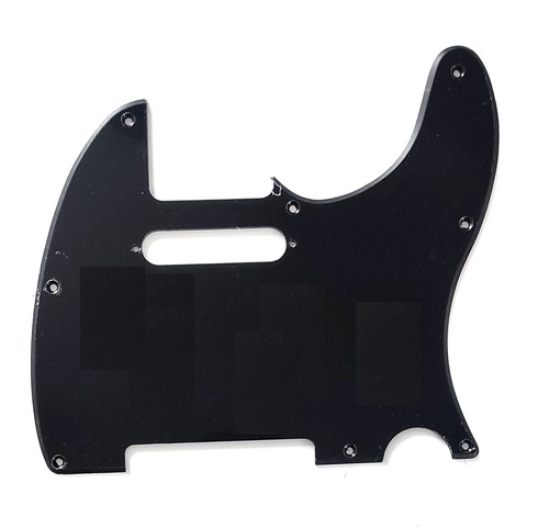 Pickguard 1ply schwarz - schwarz, für