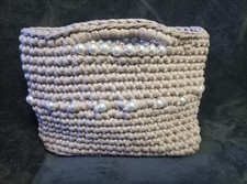 gehäkelte  Handtasche aus