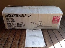 Atlantis Electronic / Deckenventilator Windmaschine Schwarz 230V ø122cm ~ NEU ~ 