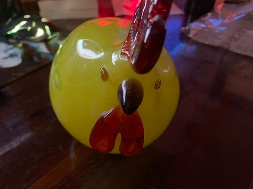 Cristalica glas figur - glas, huhn