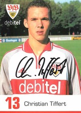 Christian Tiffert VfB Stuttgart Autogrammkarte 2000 Fussball Bundesliga