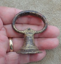 Zügelführer aus Bronze oder