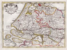 Holland Rotterdam Amsterdam Den Haag Nederland map Karte de Leth 1750