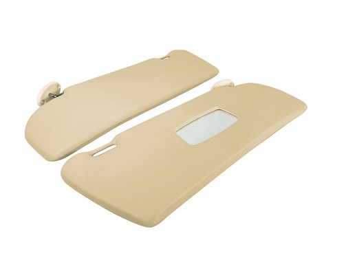 Creme sonnenblende mit spiegel - creme,