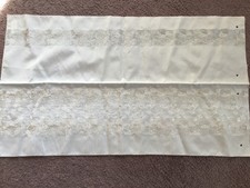 Dekostoff bestickt, NEU, creme