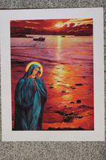 Fuchs Ernst, Piogmentgrafik , handsigniert, -Maria -