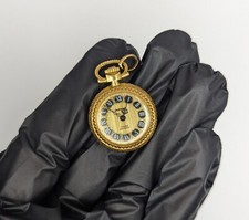 Vintage Prätina Anhängeruhr Kettenuhr Handaufzug 17 Rubis vergoldet