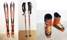 Junior Skiset Rossignol Skis bandit freeride X length 120 Boots size 24.5, poles
