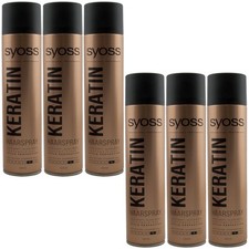 Syoss Professional Keratin Haarspray 6 x 400 ml 48H extra starker Halt Stufe 4