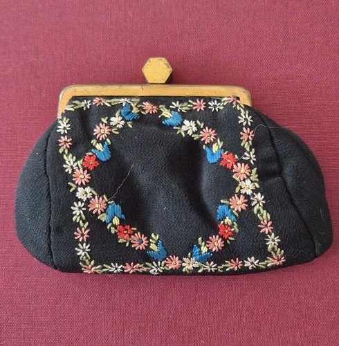 Vintage petit point - point, geldbörse