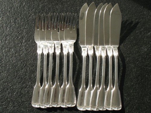 Fischbesteck silber 800 - silber,