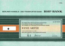 Berliner Handelsbank Frankfurt