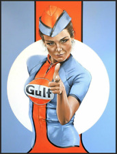 Gulf Racing pinup Art