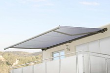 Elektrische Kassettenmarkise H124, Markise Vollkassette 5x3m Acryl Creme